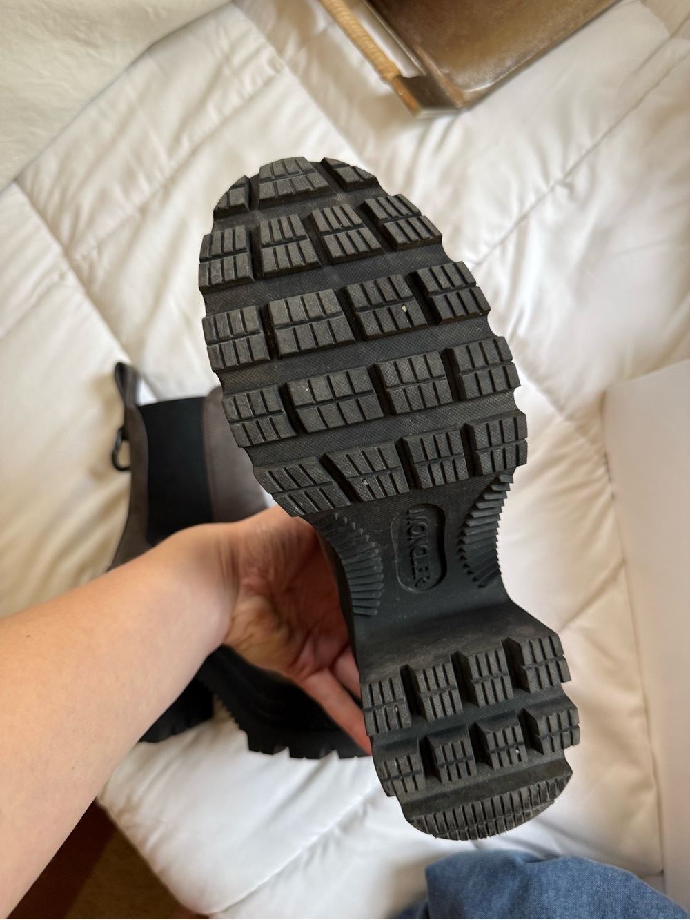 Moncler Gray Envile Chelsea Boots - Picture 11 of 14